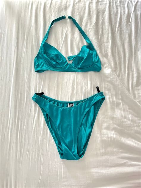 bademode burberry|Burberry turquoise lindy swimsuit.